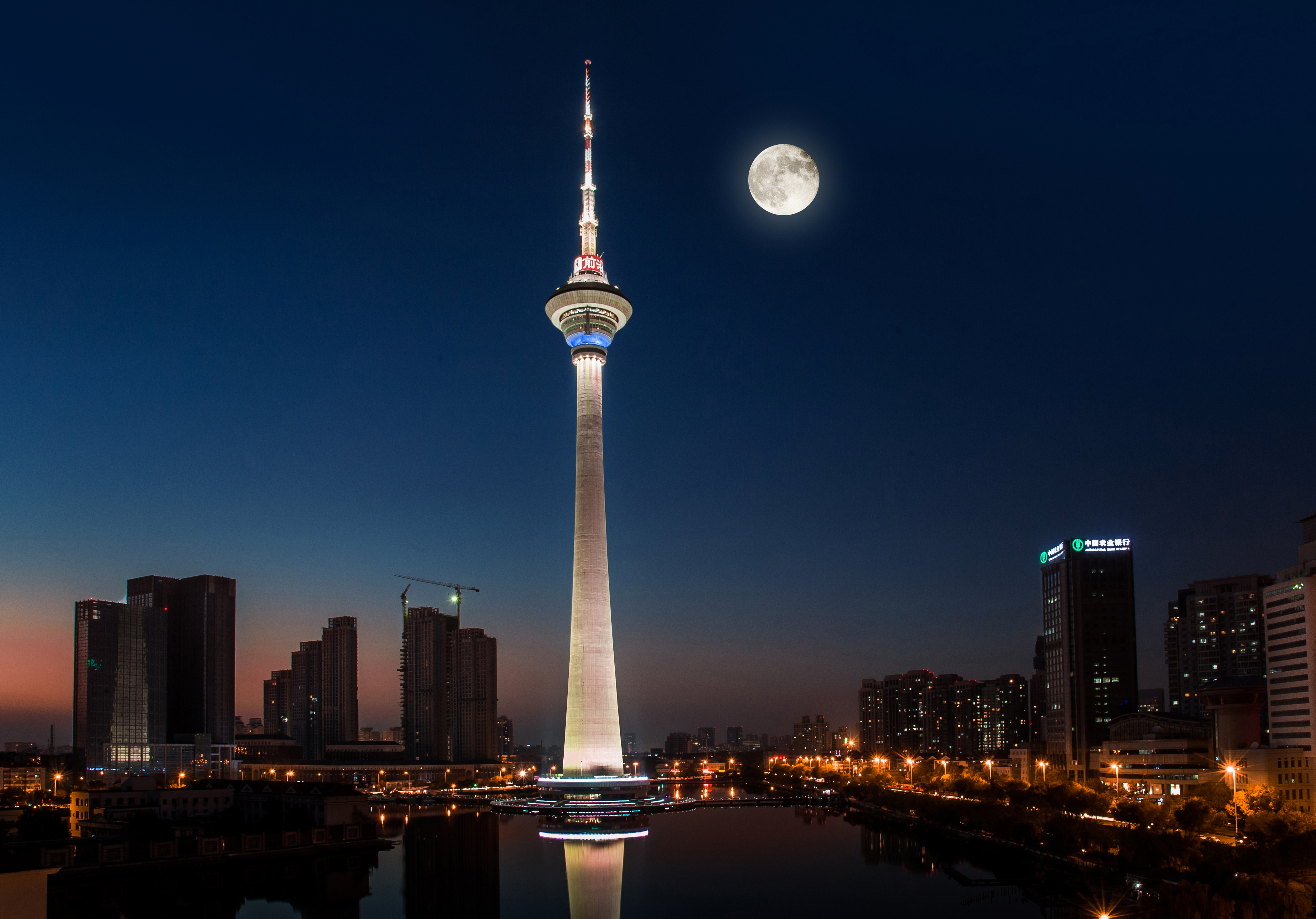 天津电视塔夜景图片图片